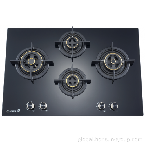 Cookers Four Burner Furnace Glass surface extinguishing four furnace Supplier